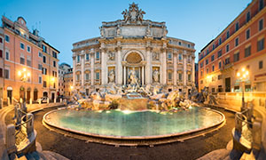 Trevi fontein in Rome